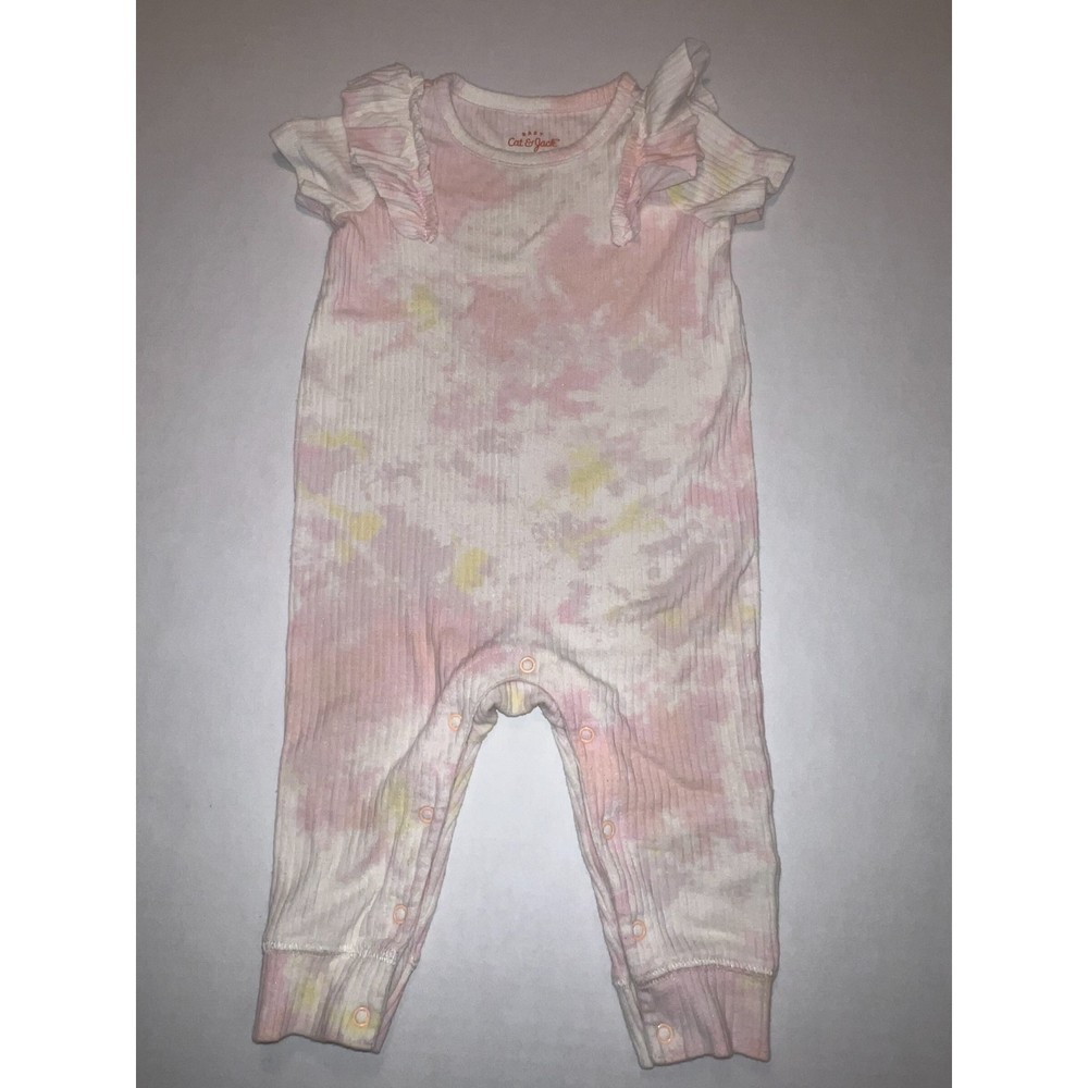 Cat & Jack Infant Tie Dye Romper- 3-6M